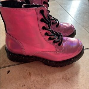 Steve Madden Metallic Pink Kids Boots